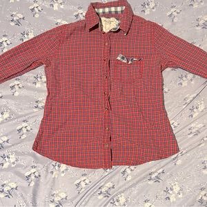 abercrombie and fitch plaid checkered shirt